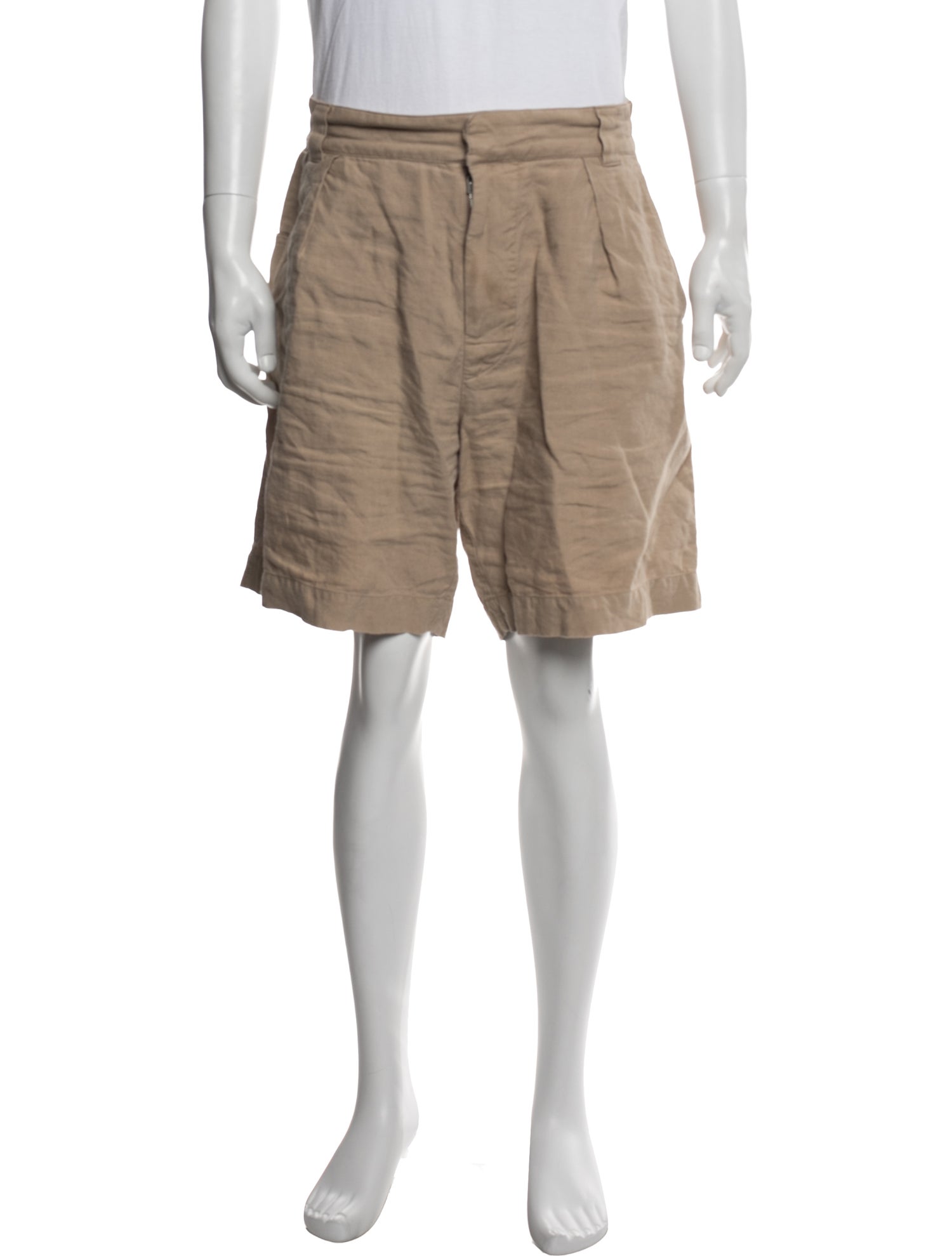 Loro Piana Reinga Flat Front Shorts