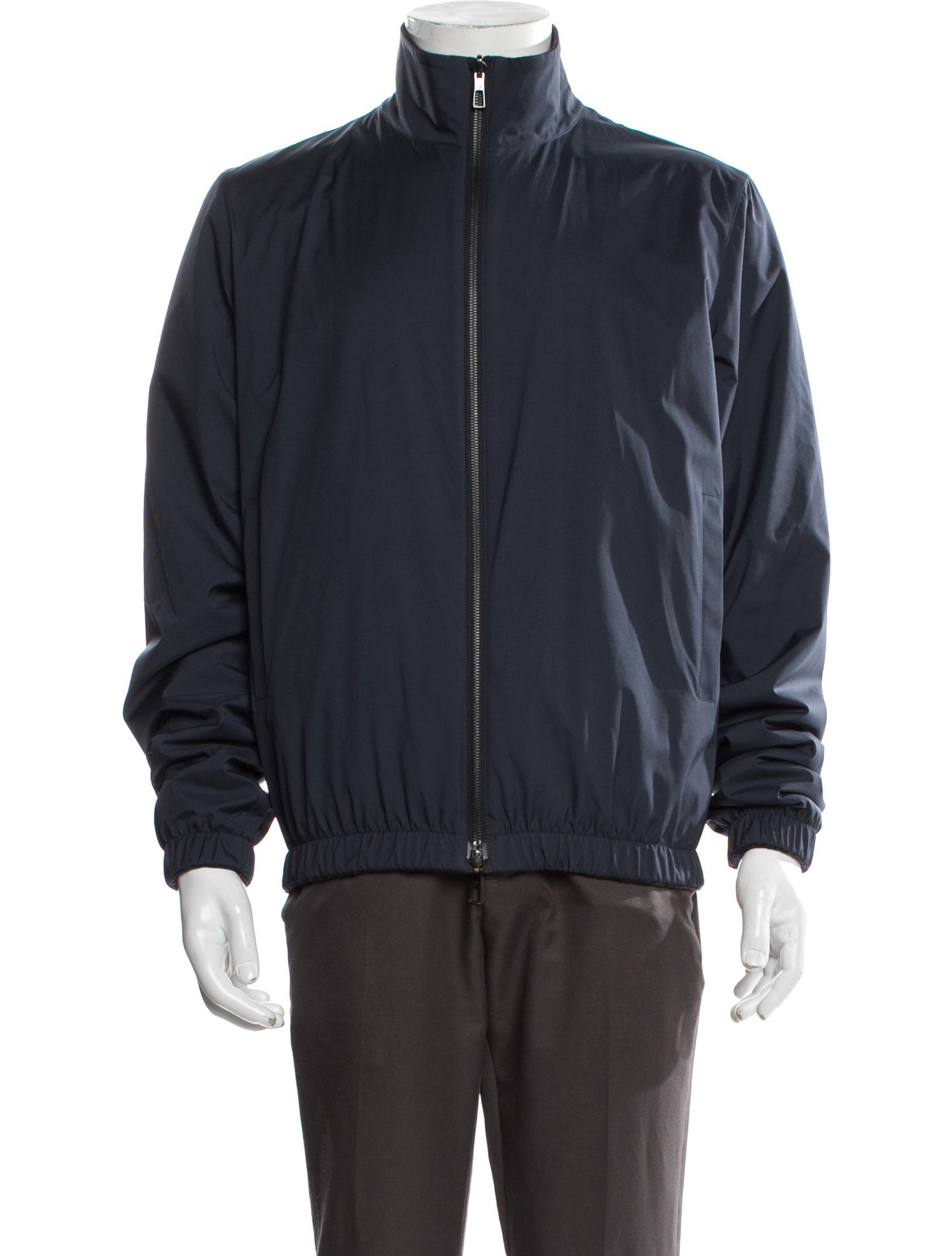 Loro Piana Windjersey Green Storm System Virgin Wool Jacket
