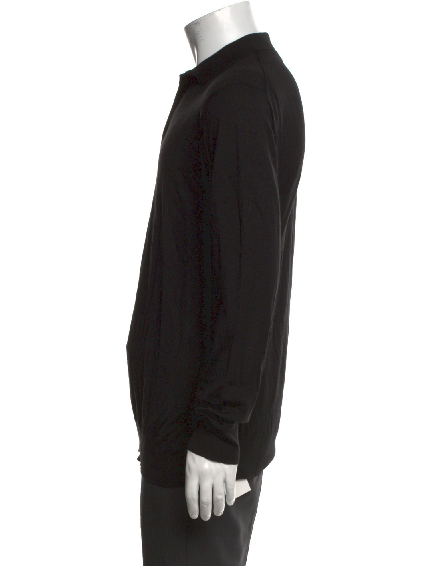 Loro Piana Virgin Wool Collar Polo Sweater