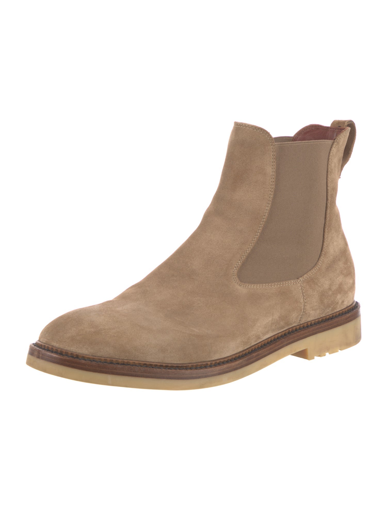 Loro Piana Winter Beatle Walk Suede Chelsea Boots