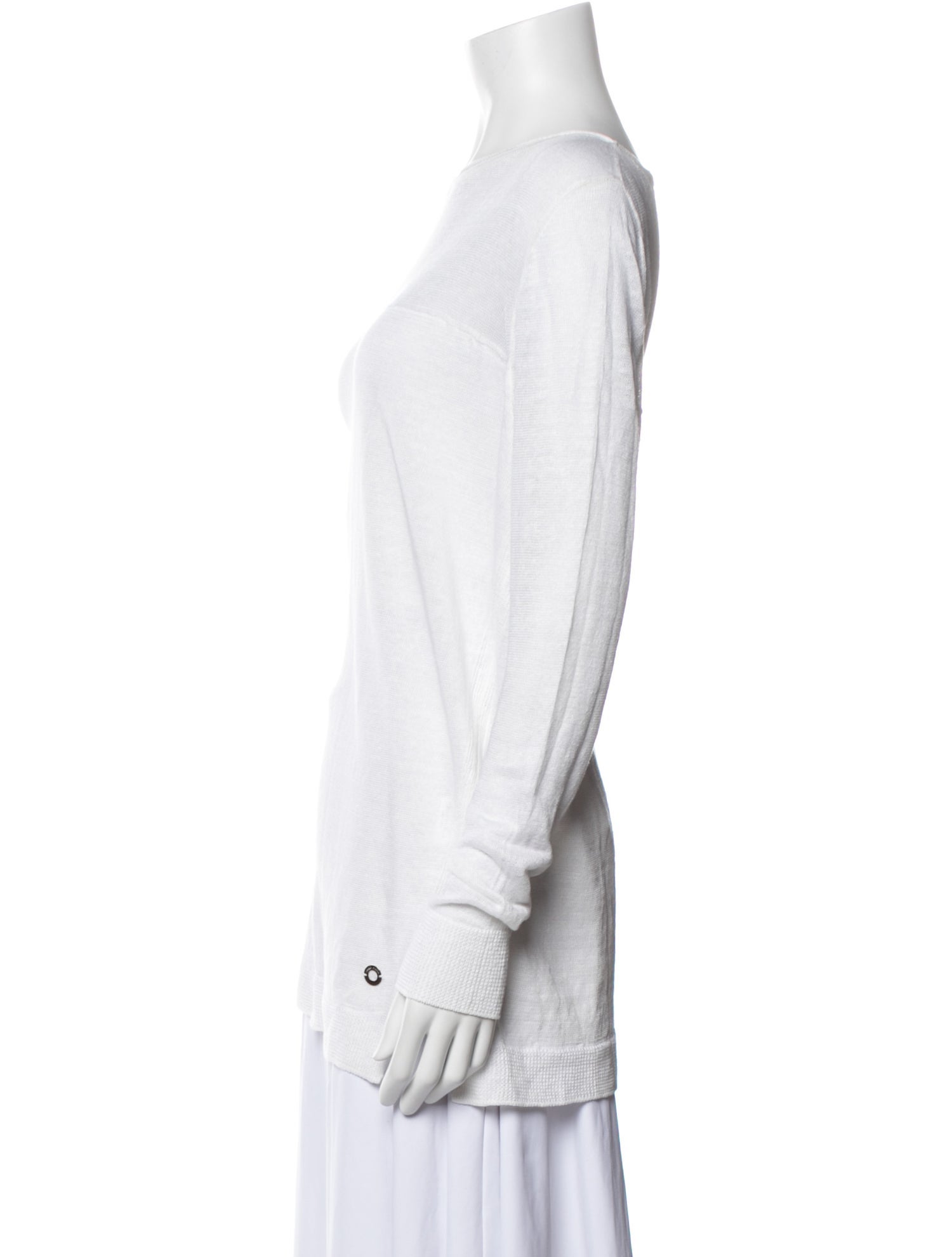 Loro Piana Linen Scoop Neck Pullover