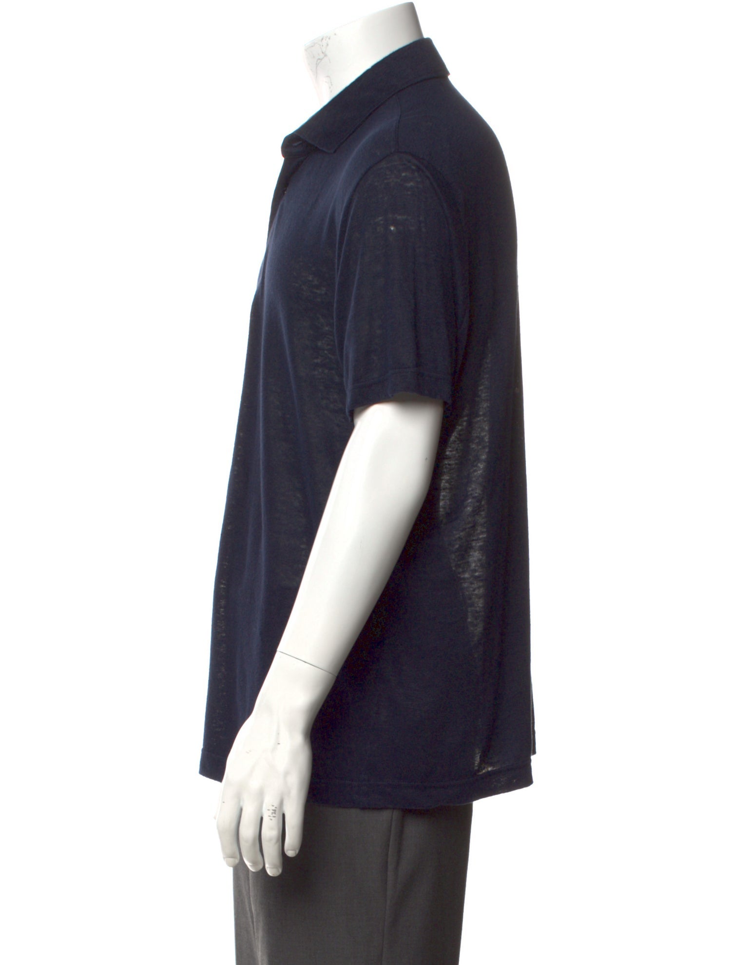 Loro Piana Linen Collar Polo Shirt