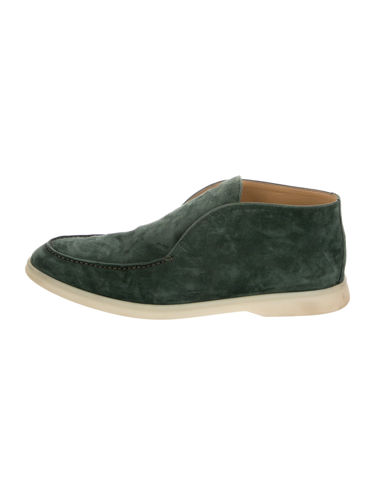 Loro Piana Open Walk Suede Lace-Up Boots