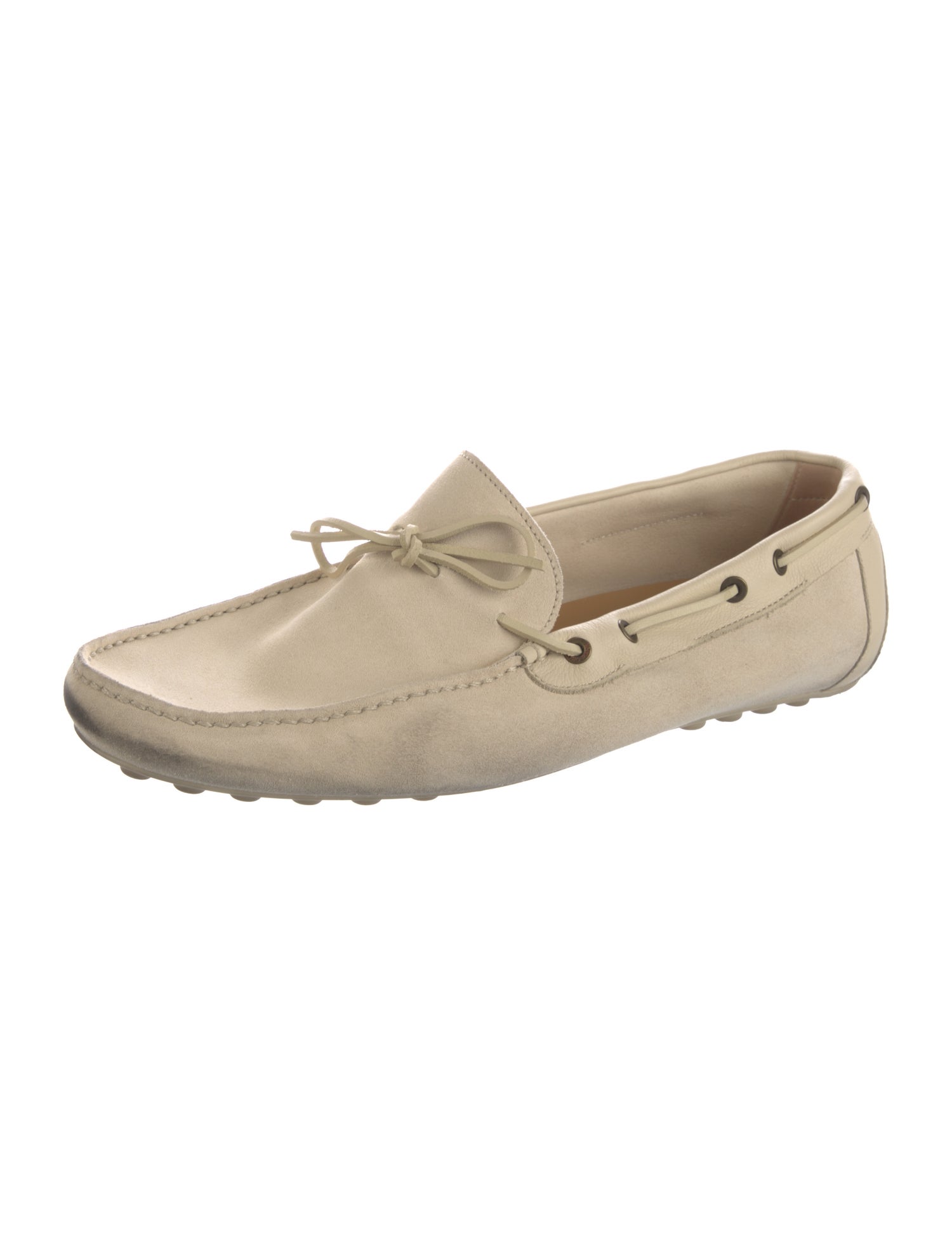 Loro Piana Dot Sole Suede Drivers