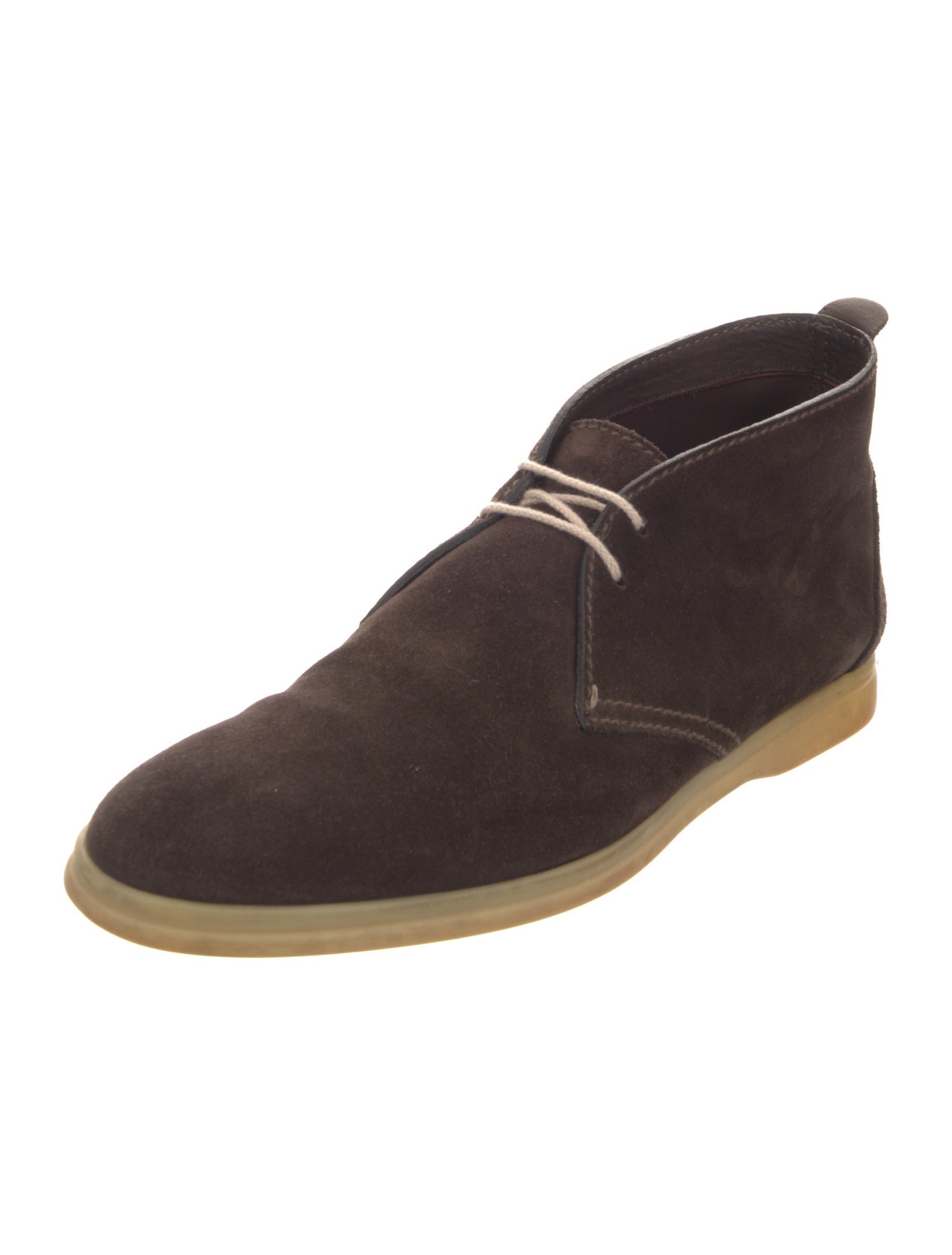 Loro Piana Soft Walk Suede Lace-Up Boots