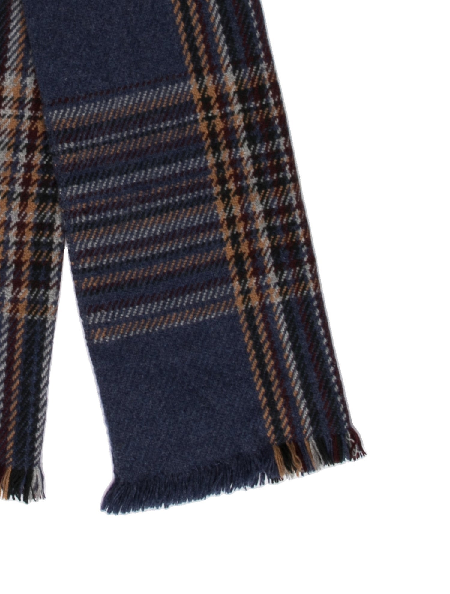 Loro Piana Cashmere Plaid Print Scarf