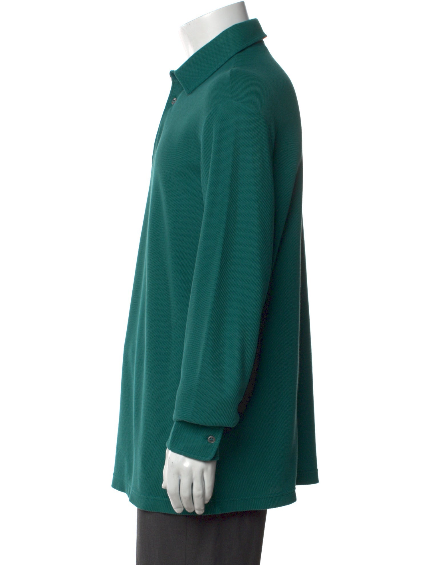 Loro Piana Collar Long Sleeve Polo Shirt