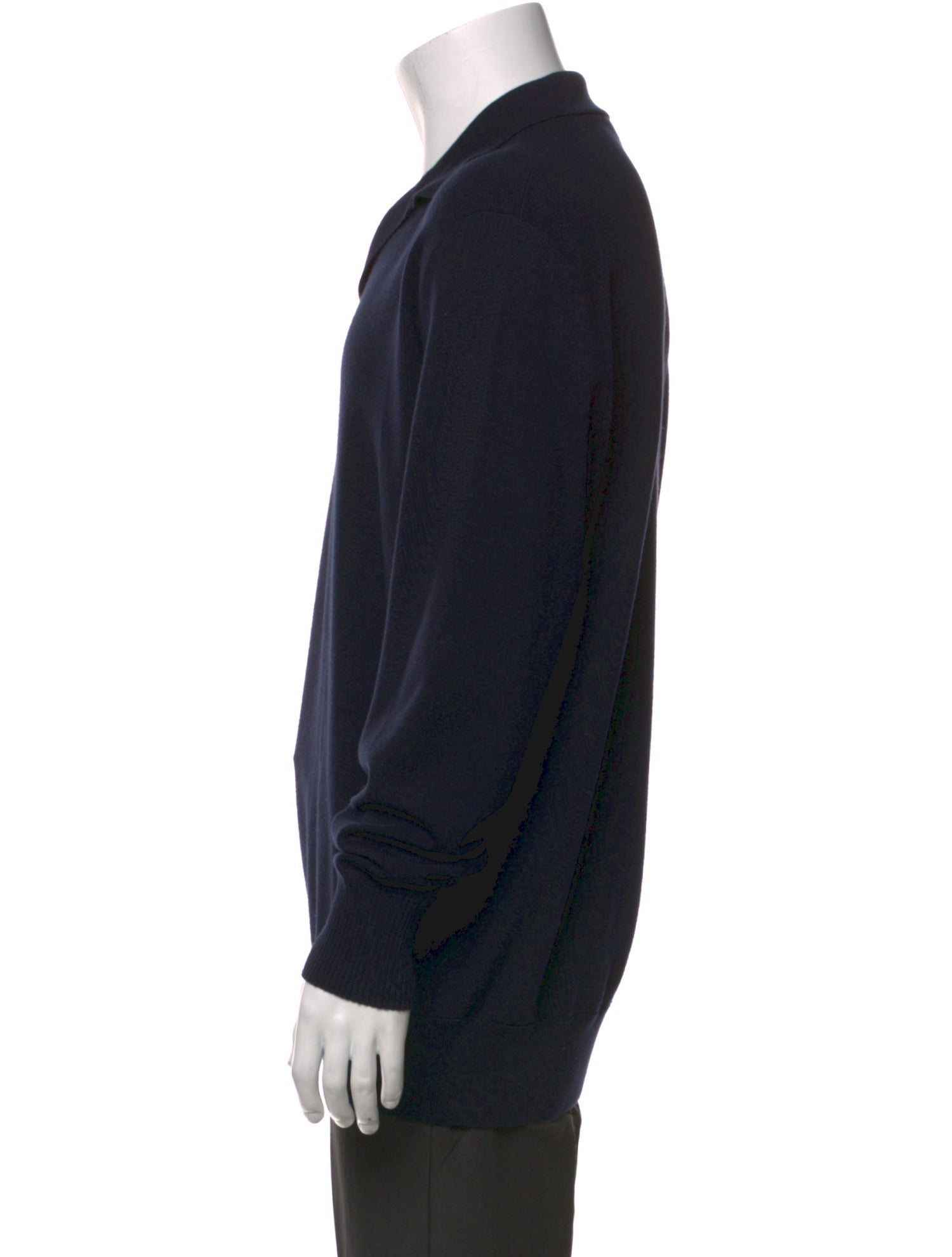 Loro Piana Virgin Wool Collar Polo Sweater