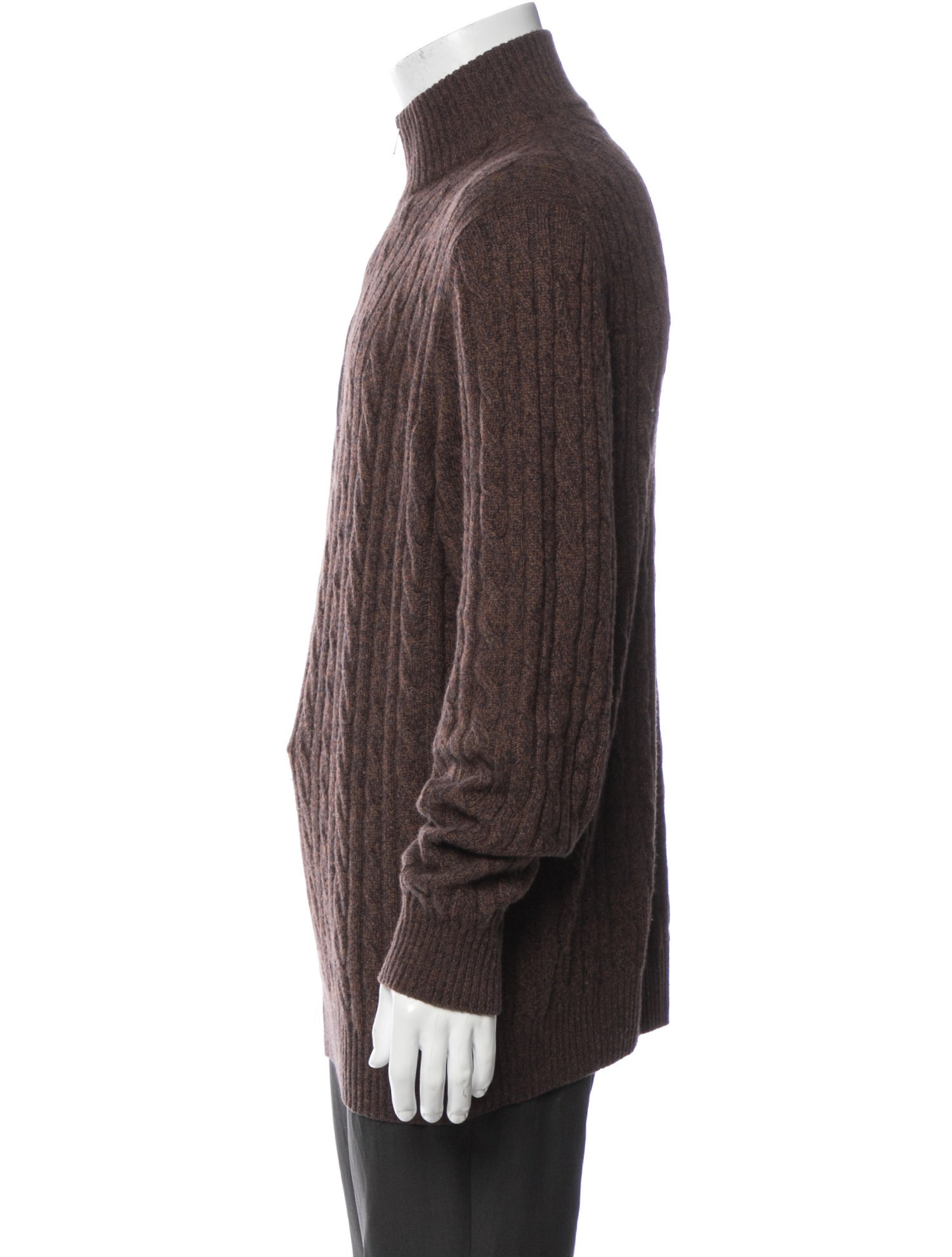 Loro Piana Baby Cashmere Mock Neck Pullover