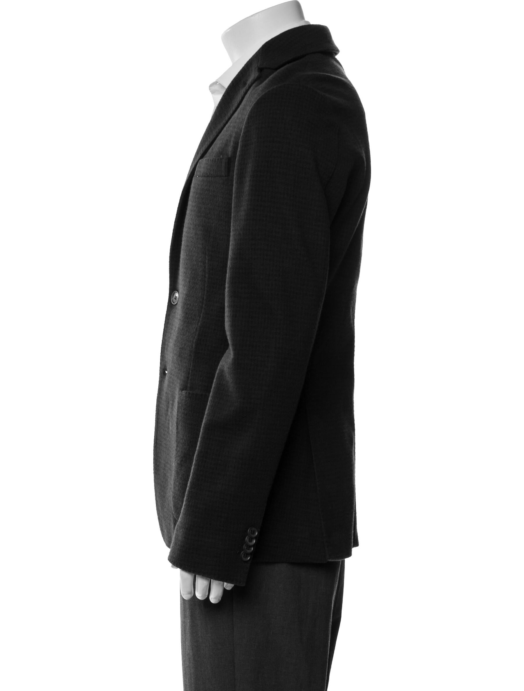 Loro Piana Virgin Wool Tweed Pattern Blazer