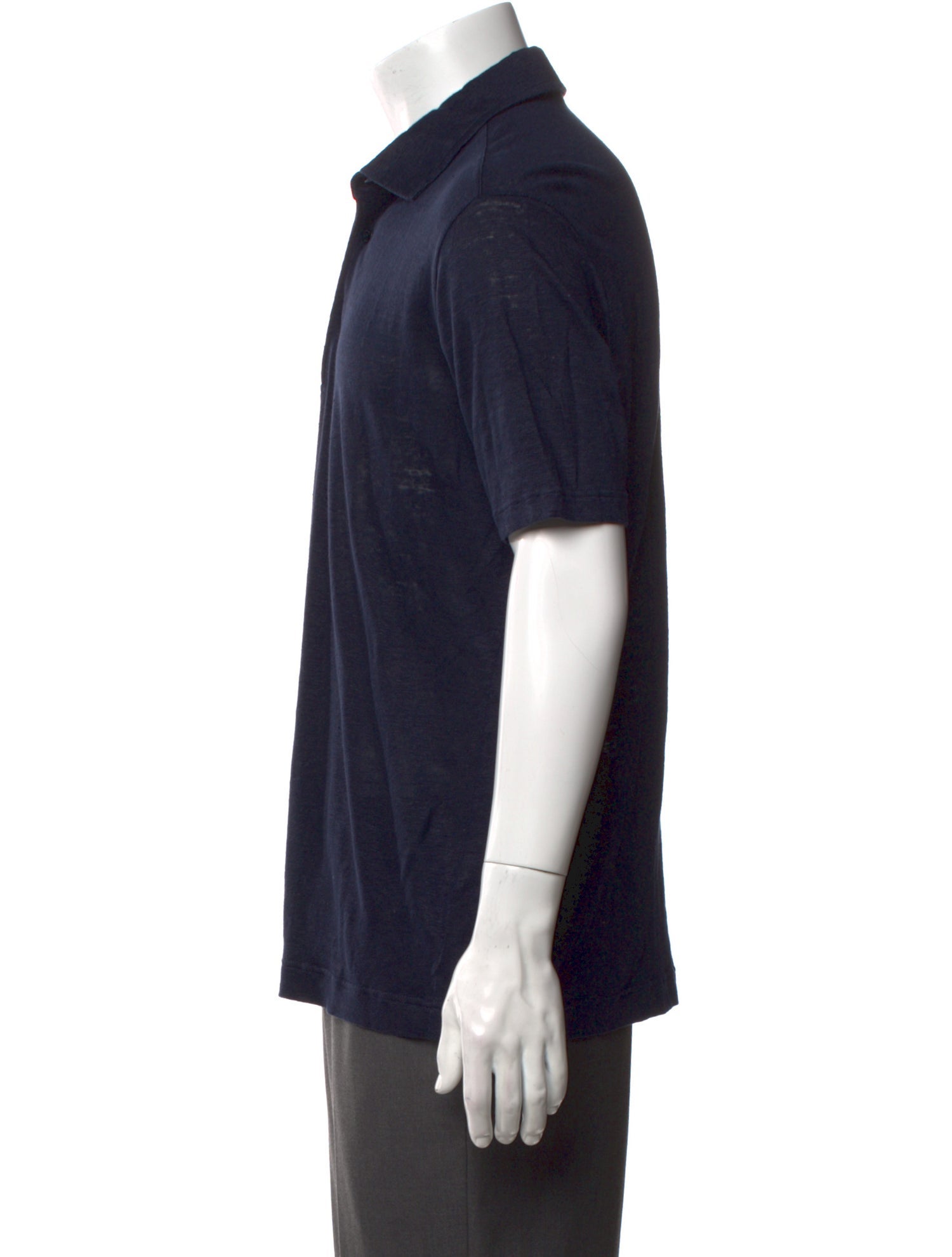 Loro Piana Linen Collar Polo Shirt