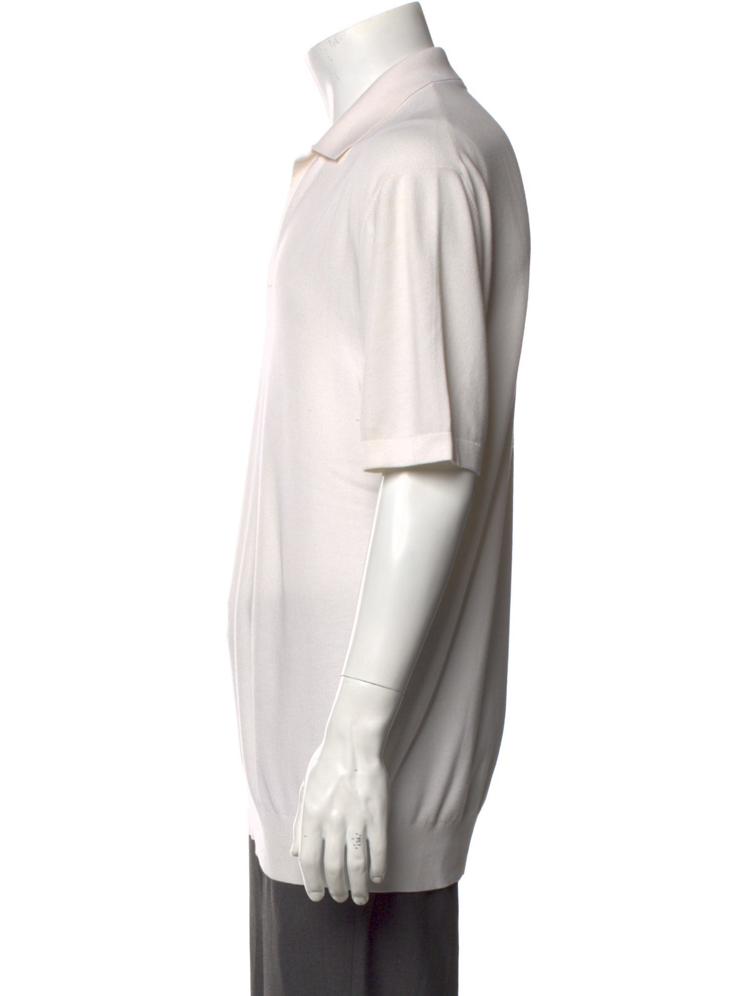 Loro Piana Collar Short Sleeve Polo Shirt