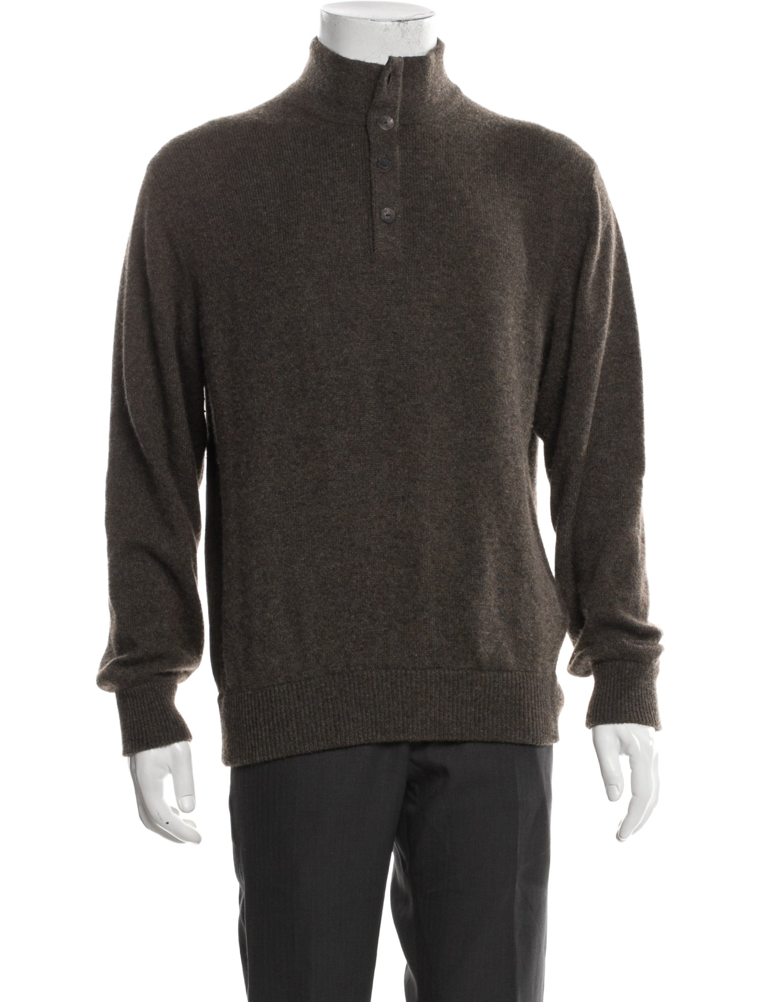 Loro Piana Cashmere Mock Neck Pullover