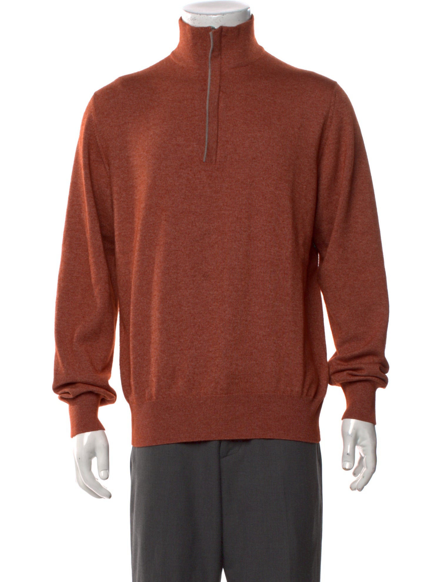 Loro Piana Silk Mock Neck Pullover