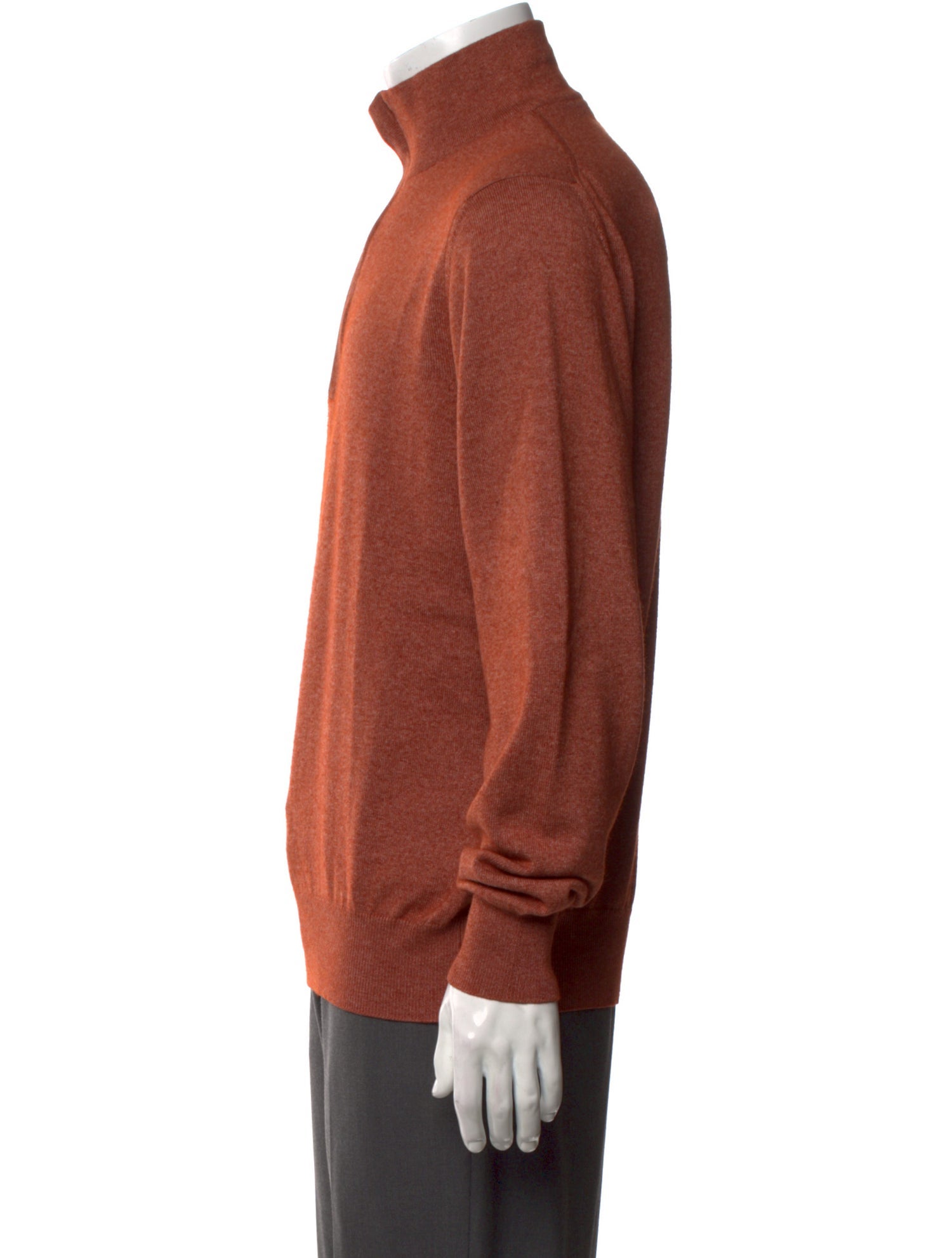 Loro Piana Silk Mock Neck Pullover