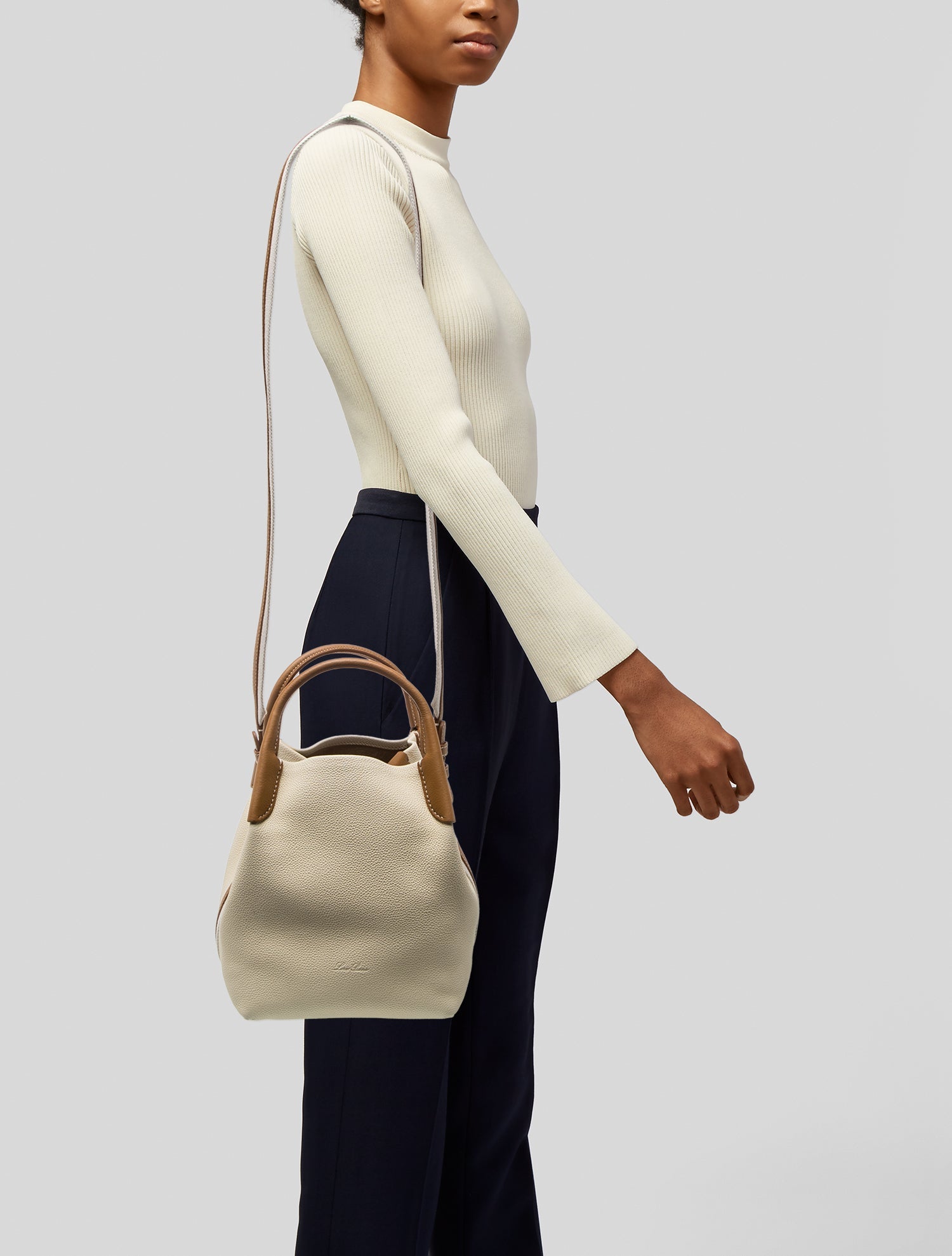 Balenciaga Vintage Crocodile-Trimmed Boston Nylon Bag - Brown