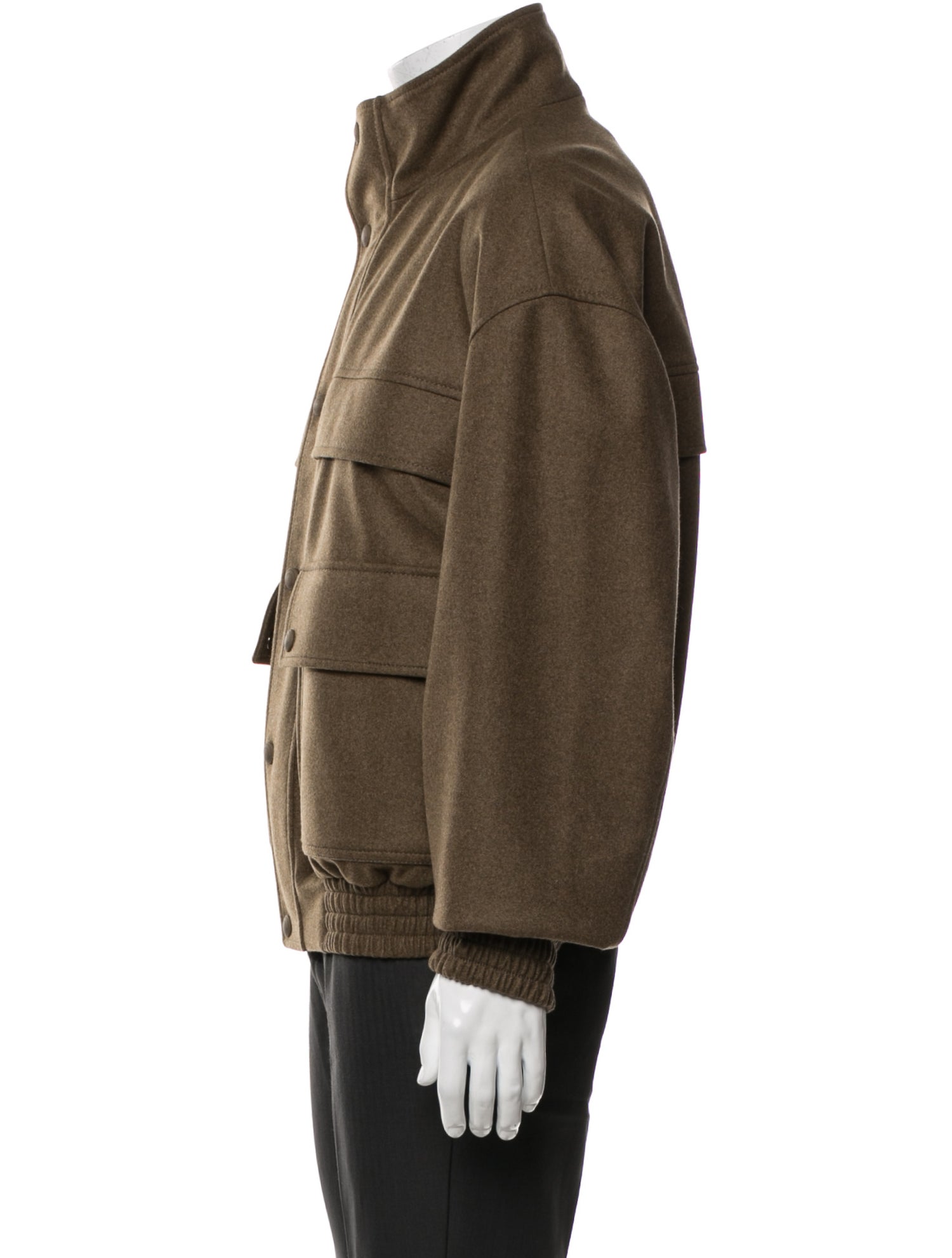 Loro Piana Green Storm System Virgin Wool Jacket