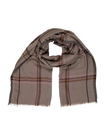 Loro Piana Cashmere Plaid Scarf