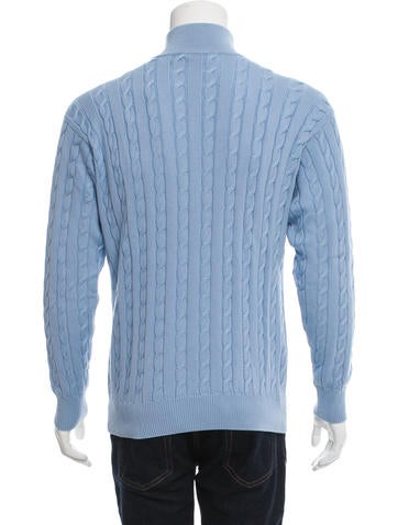 Loro Piana Cable-Knit Half-Zip Sweater w/ Tags - Clothing - LOR36626 The Re...