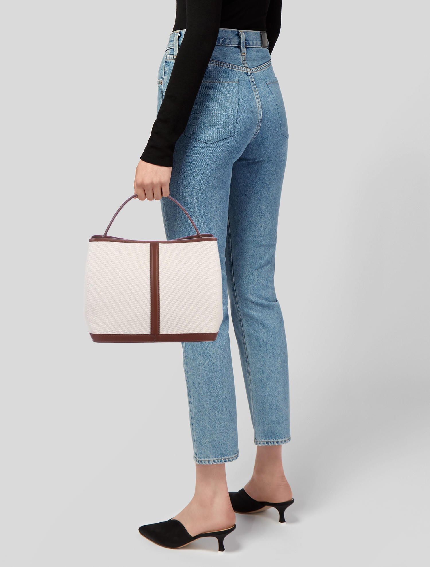 Loro Piana Gazebo Leather-Trimmed Canvas Bag - Brown Totes