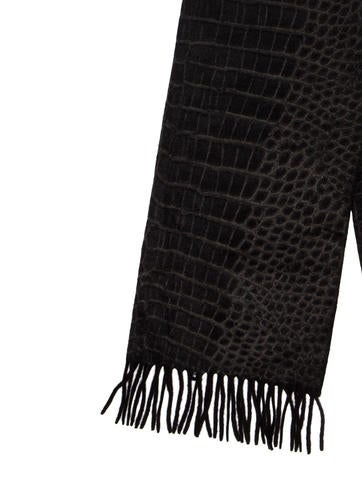 CD Embroidery Scarf 200CM Soft Beige Wool Cashmere 293451