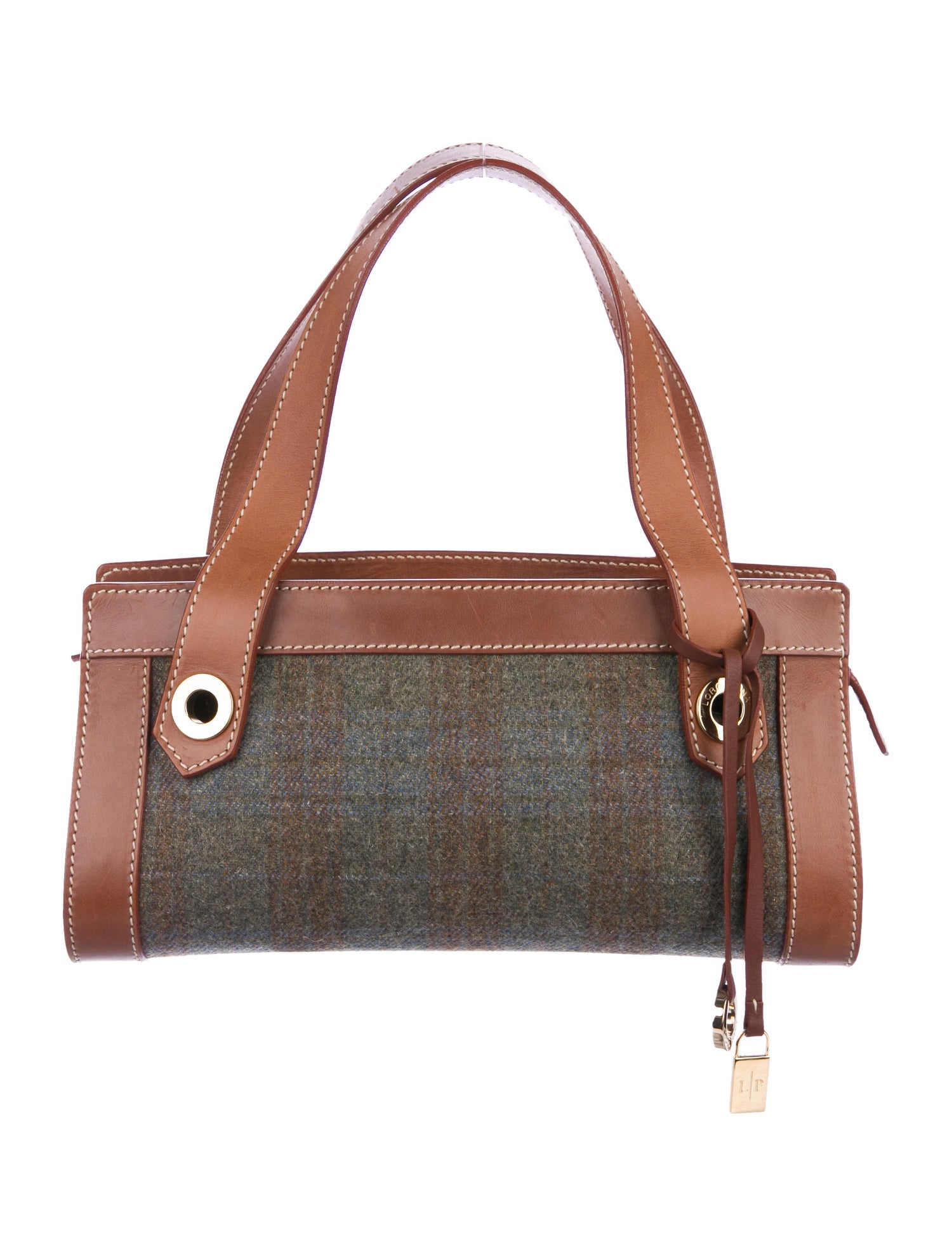 Loro Piana Leather & Wool Shoulder Bag Handbags LOR52382 The RealReal