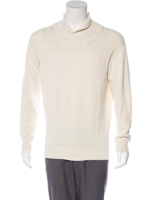 Loro Piana Shawl Collar Henley Sweater