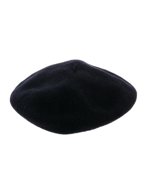 Loro Piana Wool Knit Beret Black