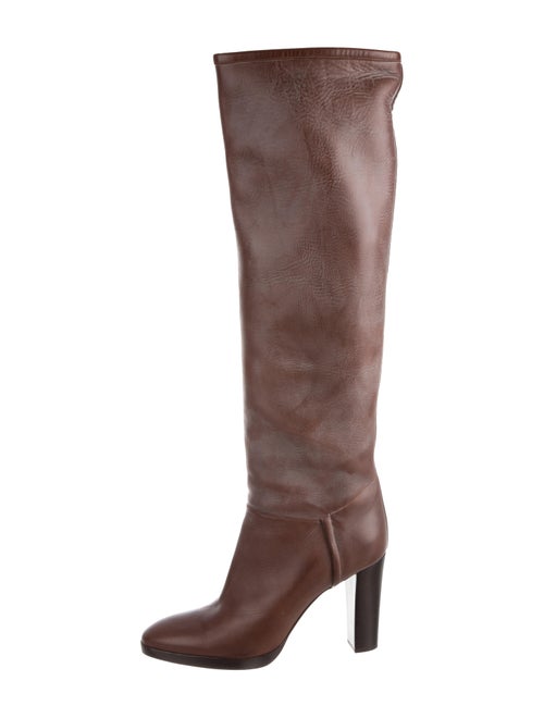 Loro Piana Leather Over-The-Knee Boots