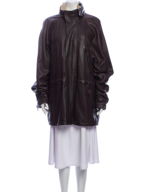 Loro Piana Leather Parka Brown