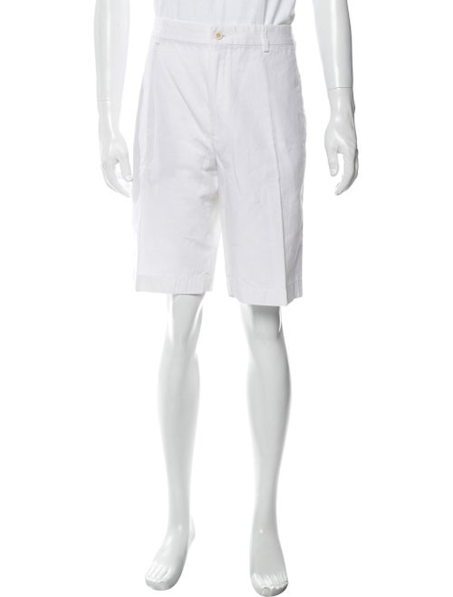 Loro Piana Flat Front Shorts White