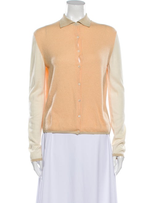 Loro Piana Cashmere Mock Neck Sweater Orange