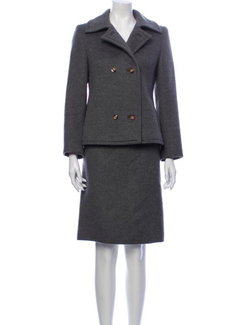Loro Piana Cashmere Skirt Suit Grey