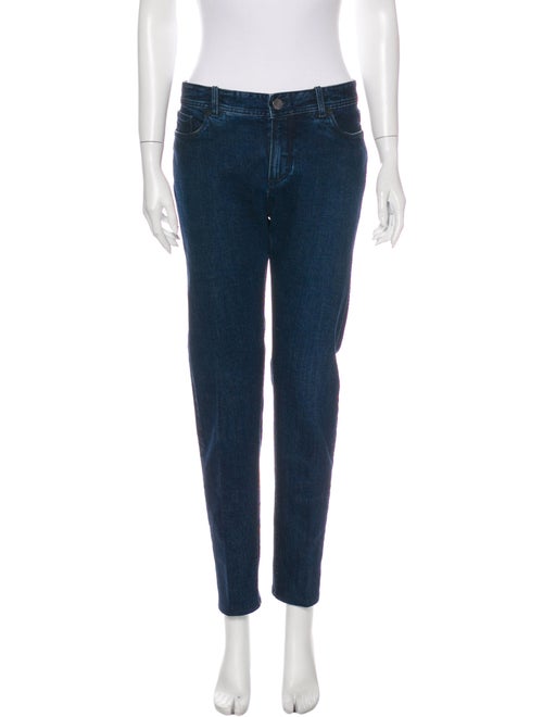 Loro Piana Mid-Rise Straight Leg Jeans Blue