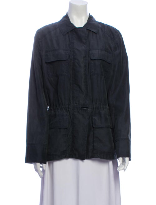 Loro Piana Silk Utility Jacket Grey