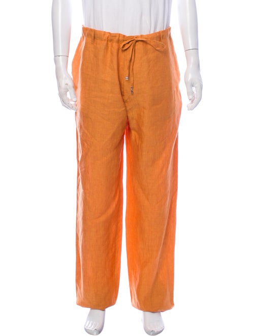 Loro Piana Linen Pants Orange