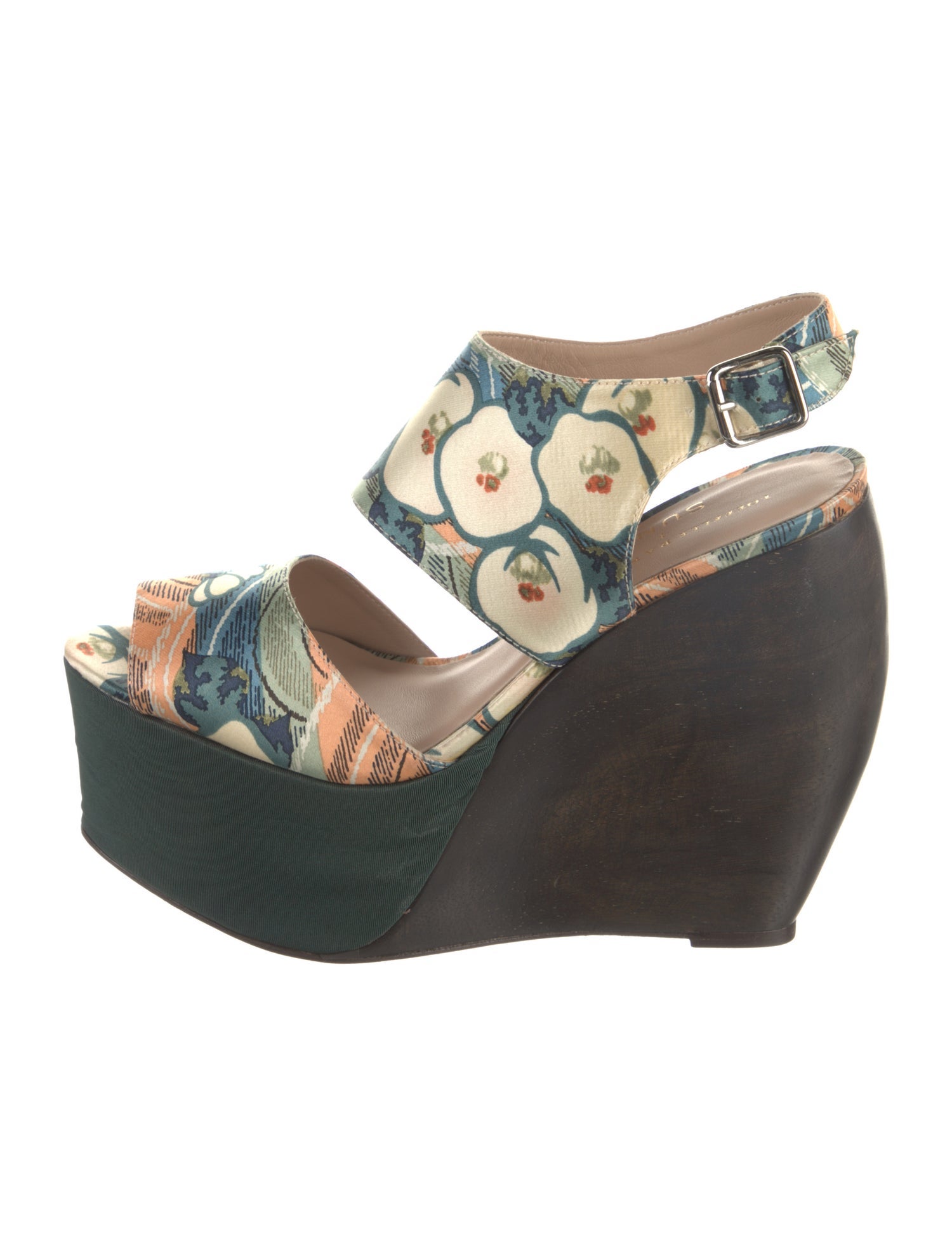 Loeffler Randall x Suno Printed Slingback Pumps