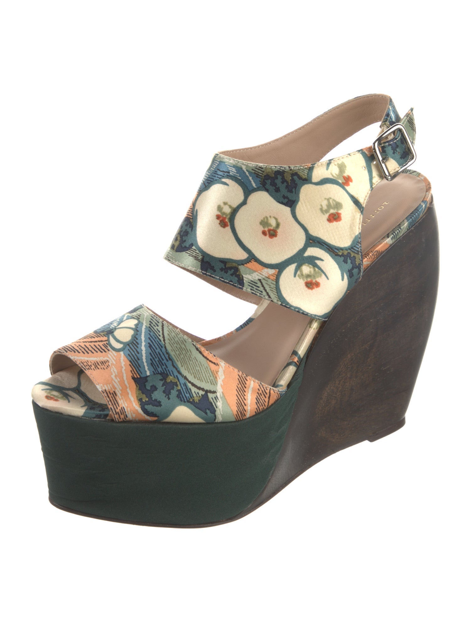 Loeffler Randall x Suno Printed Slingback Pumps