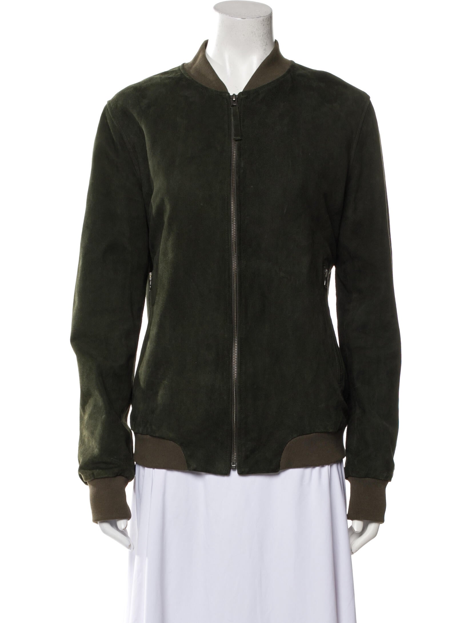 Lot78 Suede Bomber Jacket