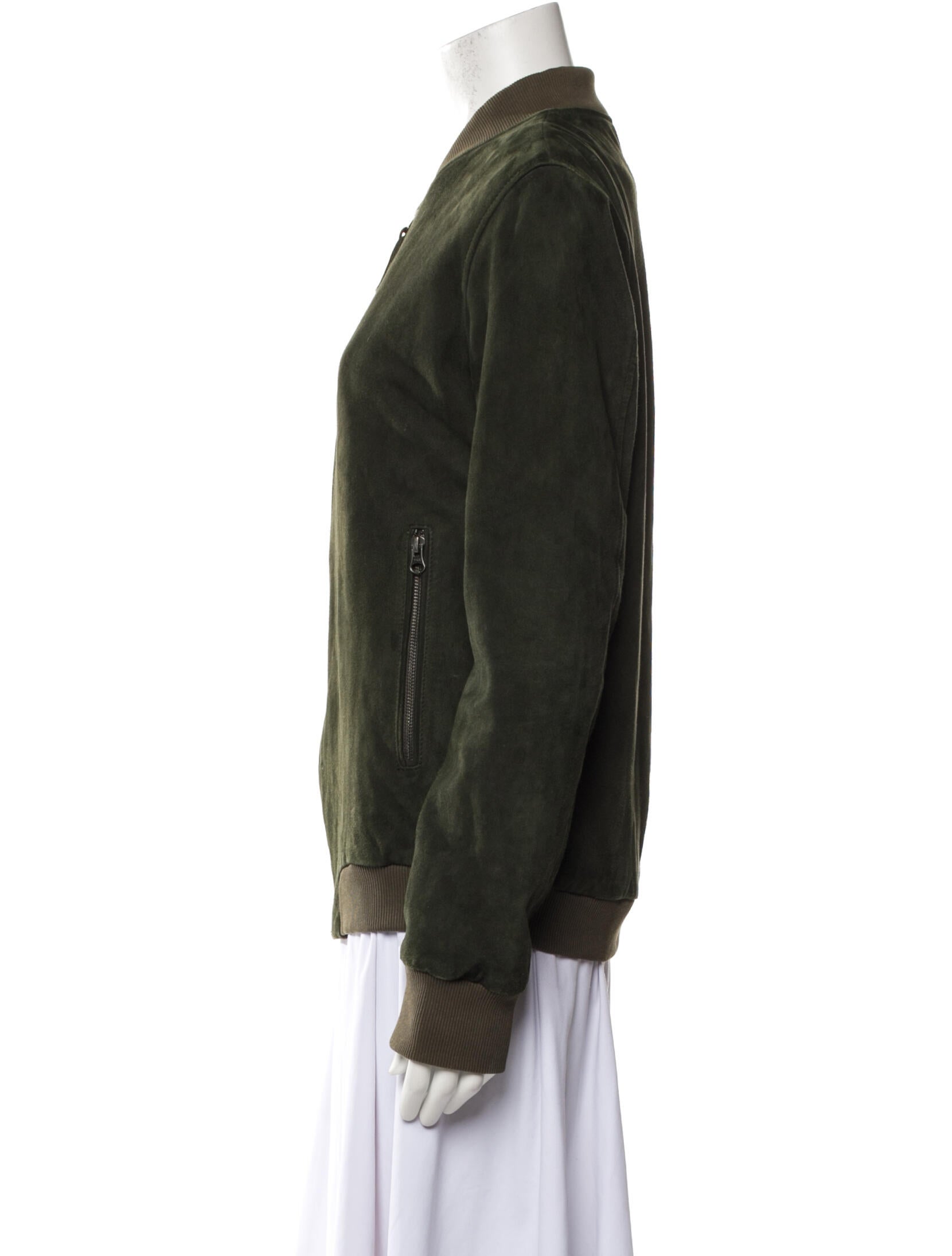 Lot78 Suede Bomber Jacket