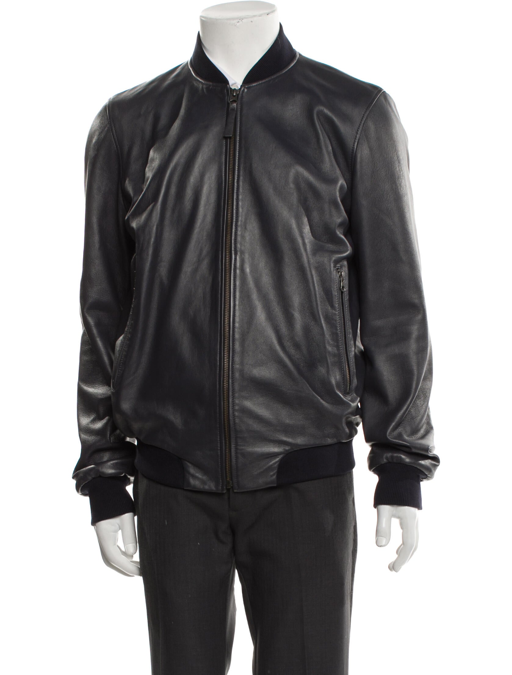 Lot78 Suede Bomber Jacket