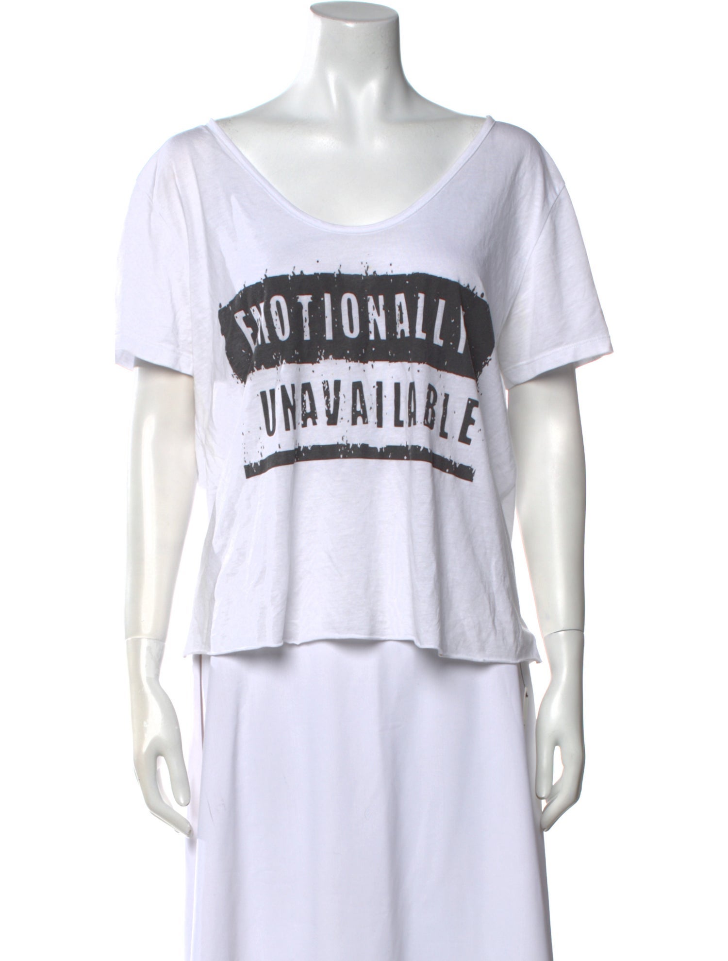 Lot78 Graphic Print Scoop Neck T-Shirt