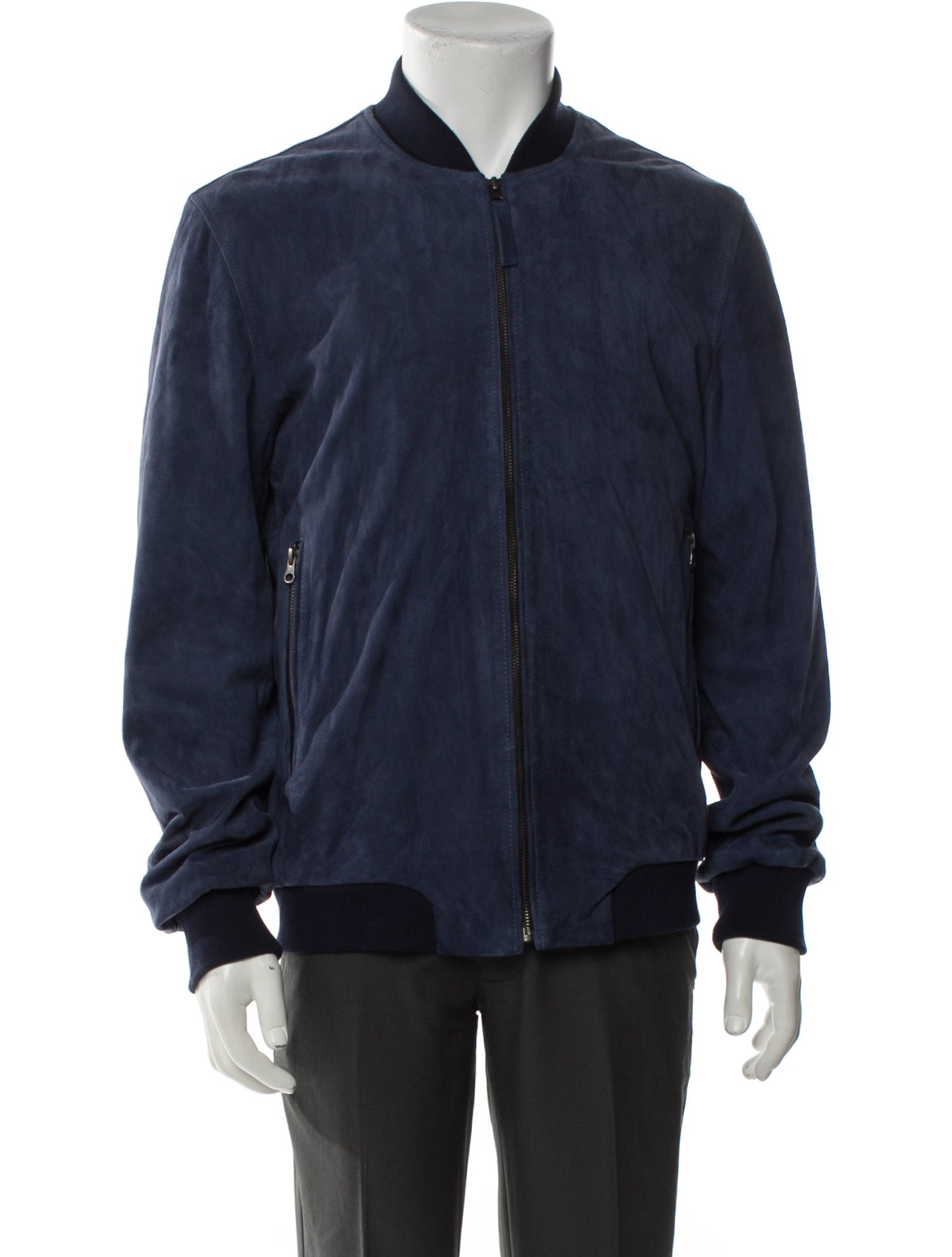 Lot78 Suede Bomber Jacket