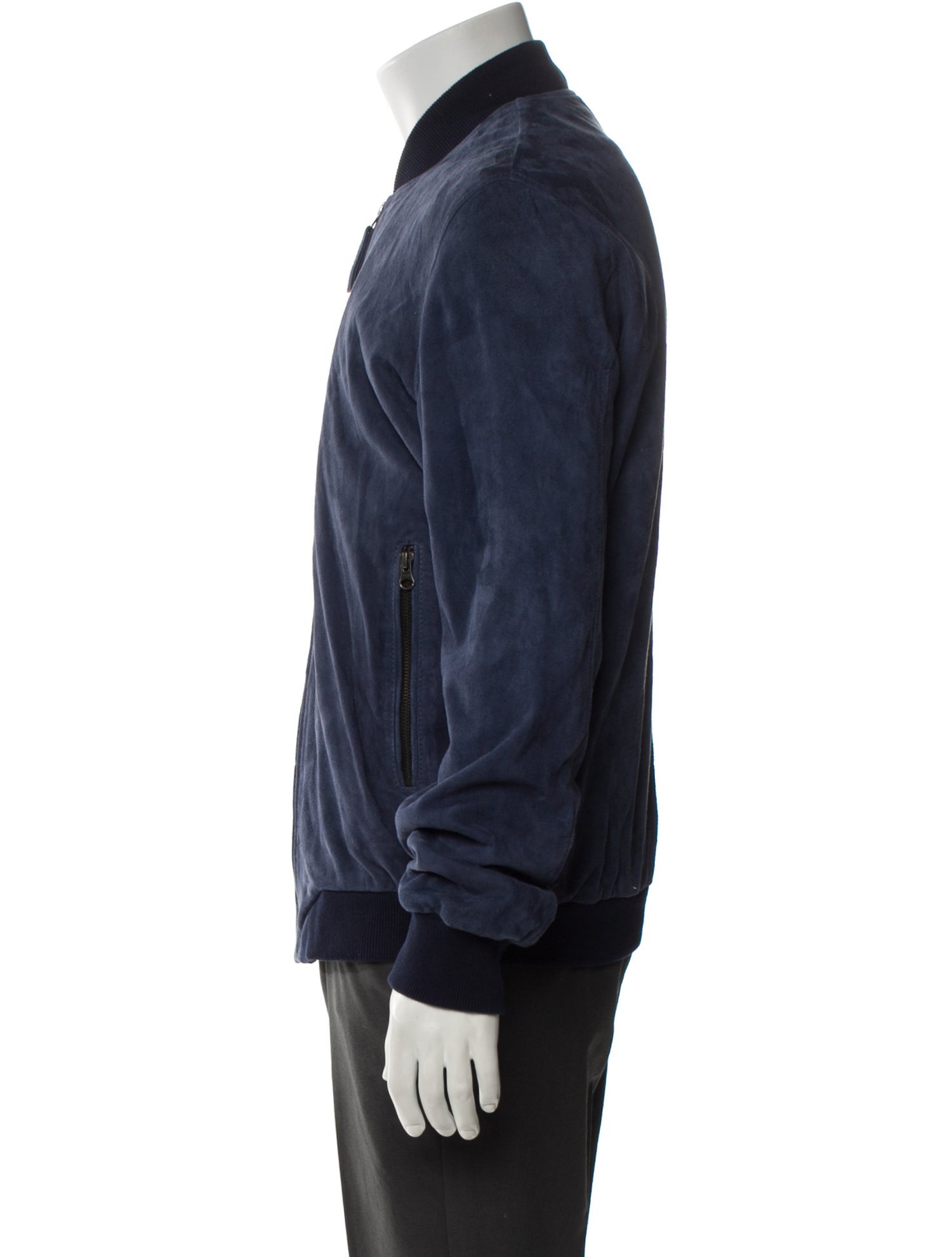 Lot78 Suede Bomber Jacket