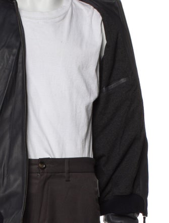 Lot78 Suede Bomber Jacket