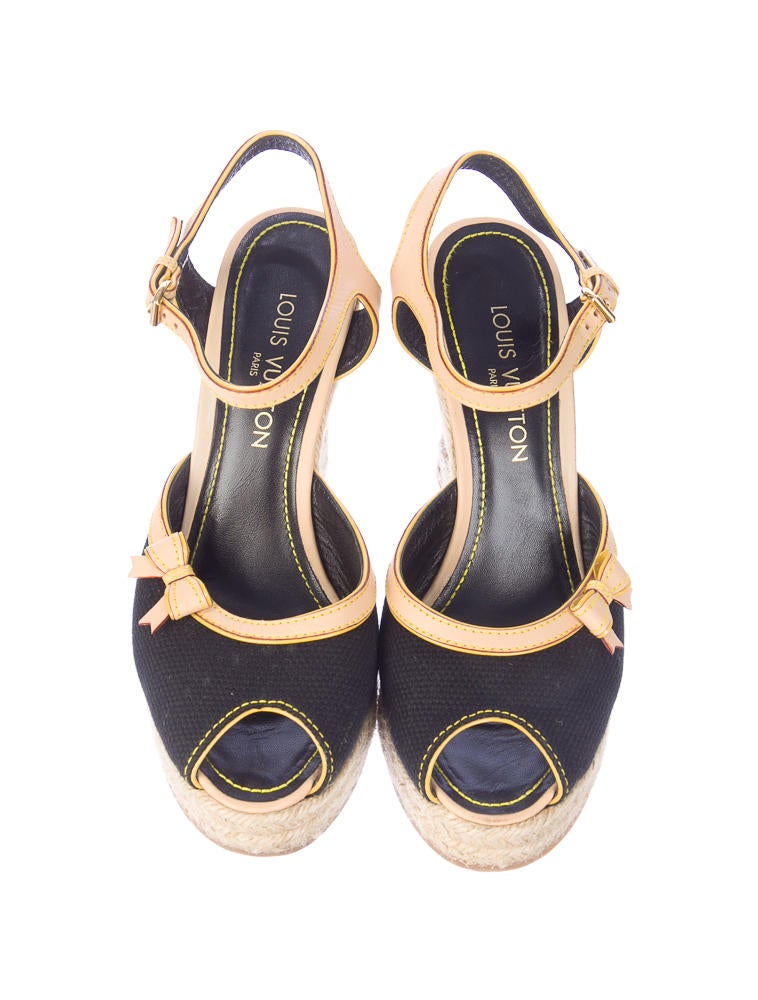 Louis Vuitton Espadrille Wedges Shoes LOU04868 The RealReal