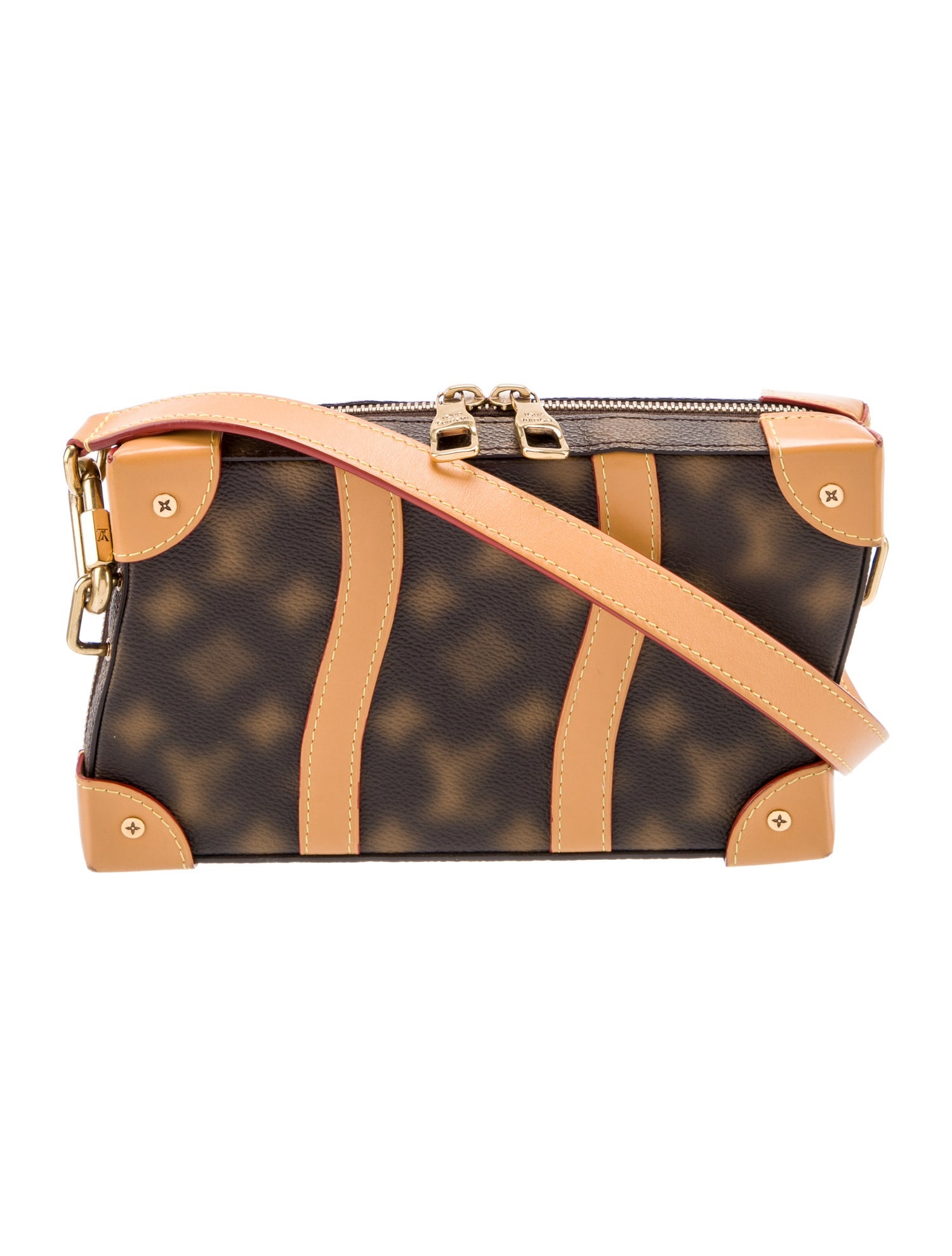 Louis Vuitton Coated Canvas Blurry Wavy Soft Trunk 2022 w
