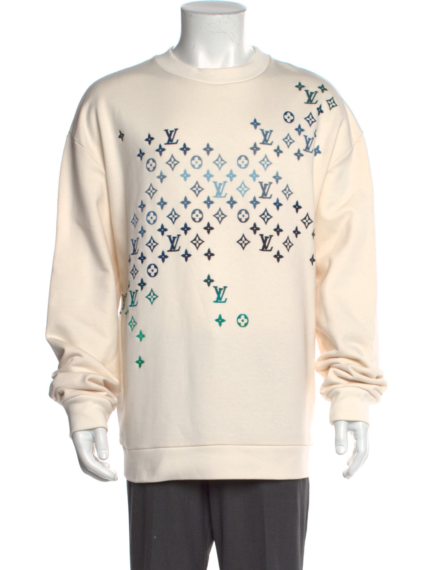 Louis Vuitton Graphic Print Crew Neck Sweatshirt