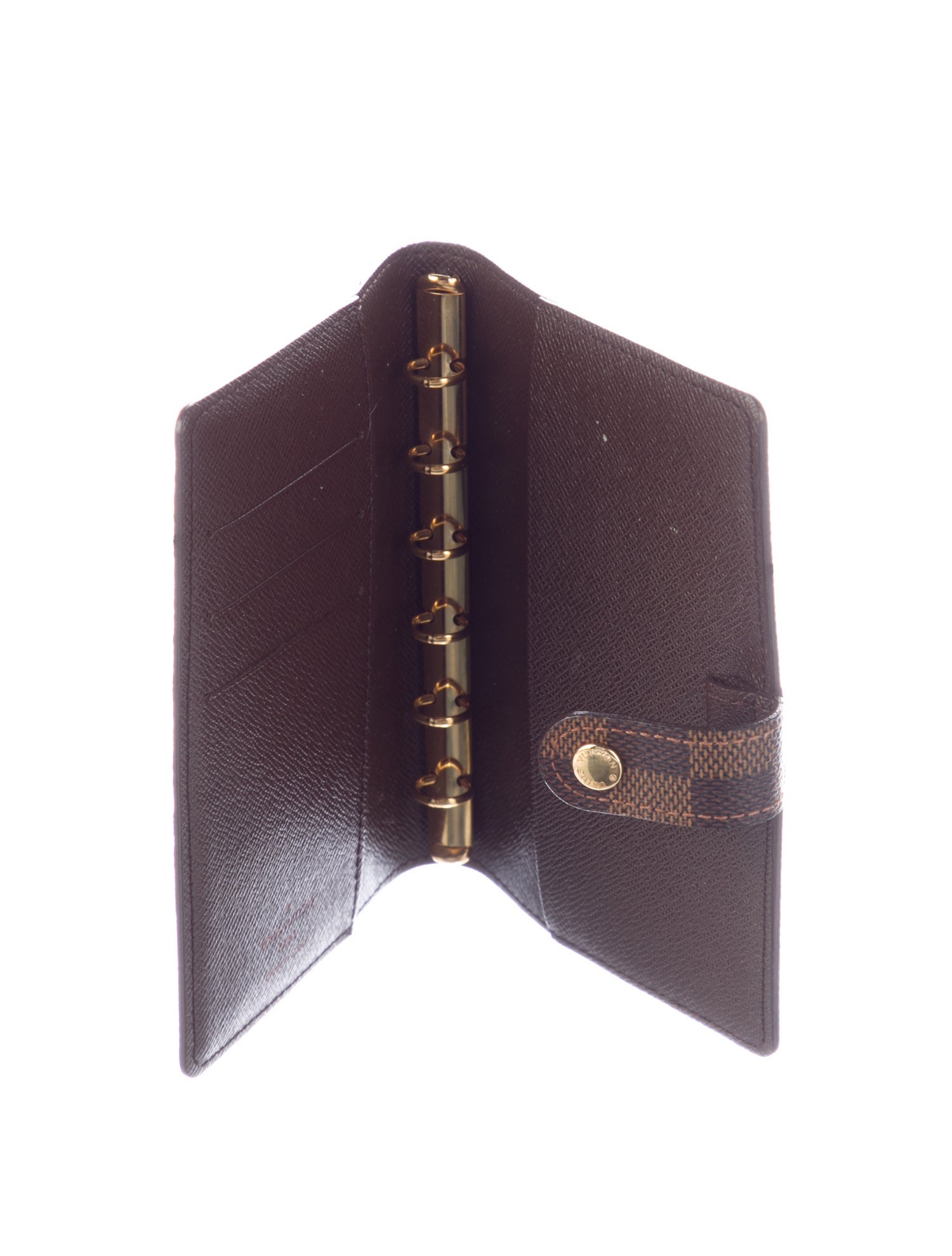 Louis Vuitton Damier Ebene Small Ring Agenda Cover