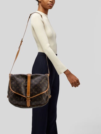 Louis Vuitton Coated Canvas Saumur Vintage